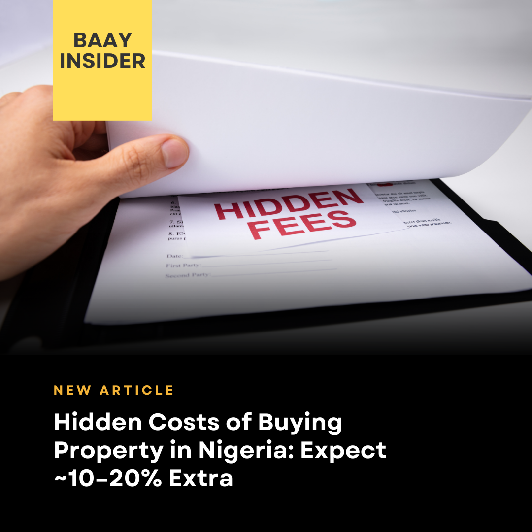Hidden Costs of Buying Property in Nigeria: Expect ~10–20% Extra