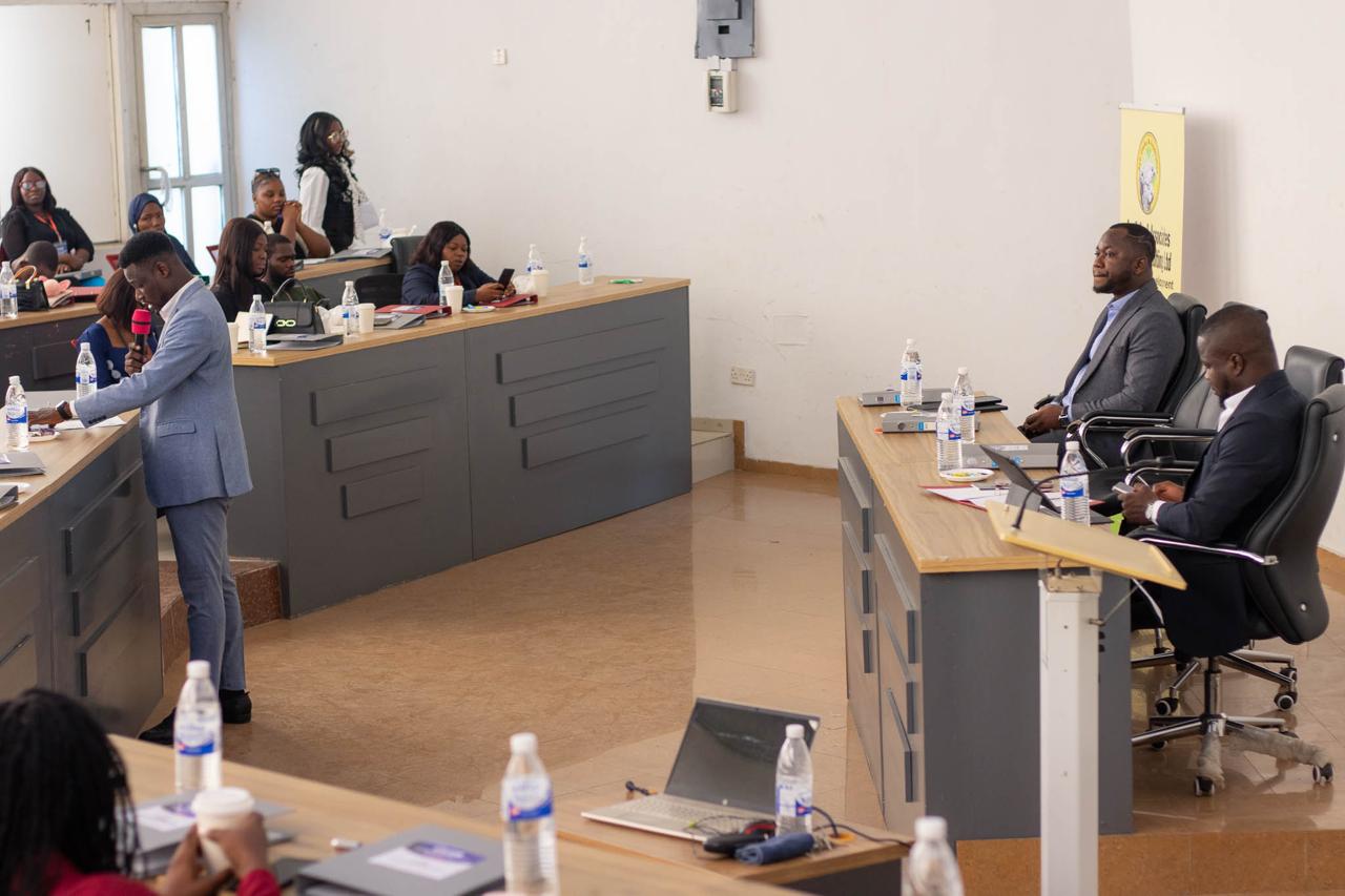 Professional Mastery Symposium - Mr Pelumi addressing the attendees